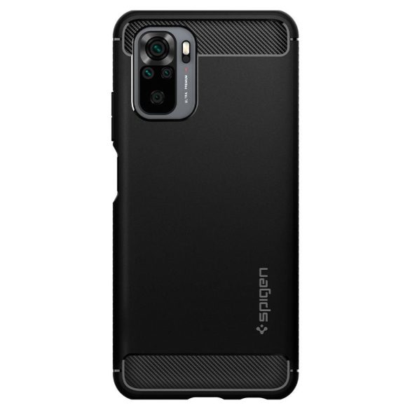 Husa din spate rezistenta la socuri Xiaomi Redmi Note 10/Note 10S - Spigen Rugged Armor - neagra