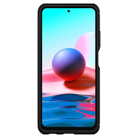 Husa din spate rezistenta la socuri Xiaomi Redmi Note 10/Note 10S - Spigen Rugged Armor - neagra