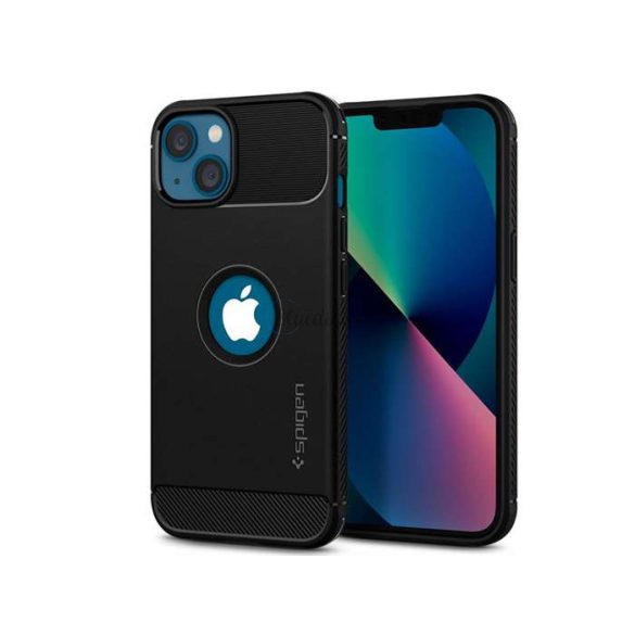 Apple iPhone 13 Mini Shockproof Husă spate - Spigen Rugged Armor - Negru