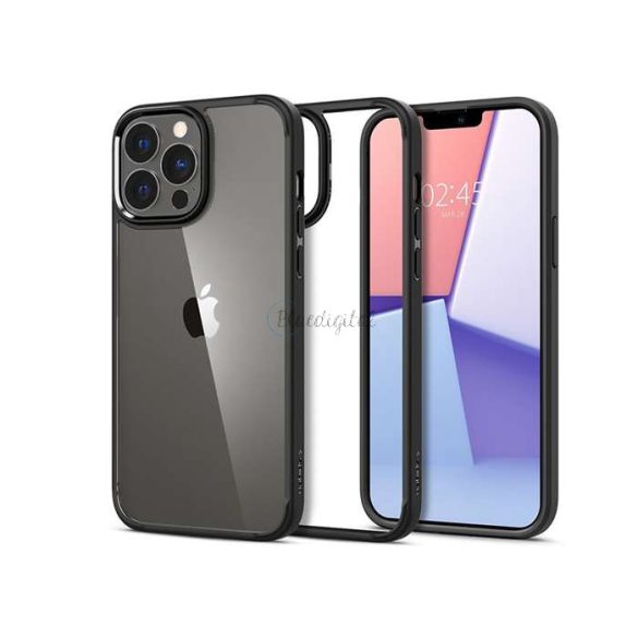 Husa din spate rezistenta la socuri Apple iPhone 13 Pro Max - Spigen Ultra Hybrid - neagra/transparenta