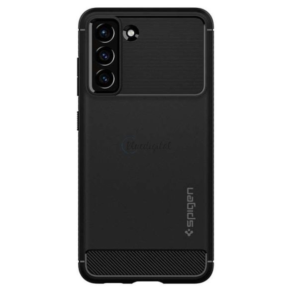 Husa din spate rezistenta la socuri Samsung G990B Galaxy S21 FE 5G - Spigen Rugged Armor - neagra