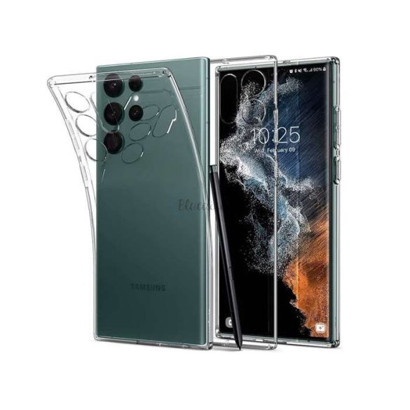 Husa din spate Samsung S908B Galaxy S22 Ultra 5G rezistenta la socuri - Cristal lichid Spigen - transparenta