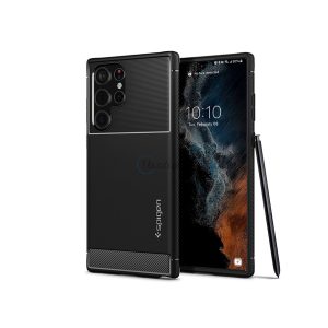 Samsung S908B Galaxy S22 Ultra 5G Shockproof Husă spate - Spigen Rugged Armor - Negru