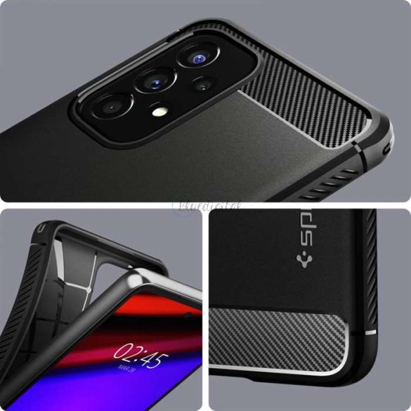 Husa din spate Samsung A536U Galaxy A53 5G rezistenta la socuri - Spigen Rugged Armor - neagra