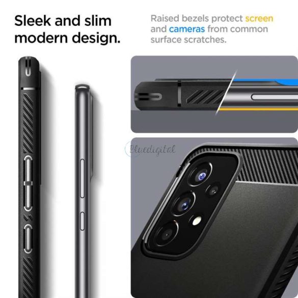 Husa din spate Samsung A536U Galaxy A53 5G rezistenta la socuri - Spigen Rugged Armor - neagra