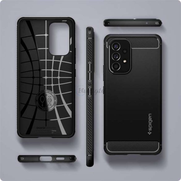 Husa din spate Samsung A536U Galaxy A53 5G rezistenta la socuri - Spigen Rugged Armor - neagra