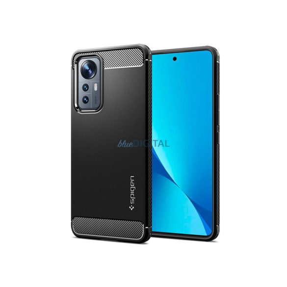 Husa din spate rezistenta la socuri Xiaomi 12 Lite - Spigen Rugged Armor - neagra