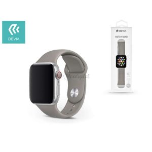 Curea sport Apple Watch cu orificii - Curea sport Devia Deluxe Series - 42/44/45/49 mm - gri