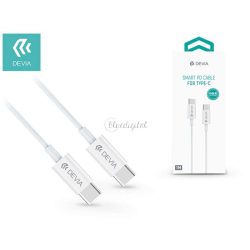   Devia USB Type-C - Cablu de date și încărcare USB Type-C cu cablu de 1,2 m - Devia Smart PD Cable for Type-C - 60W - alb
