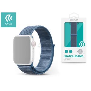 Curea sport din material Apple Watch - Banda Devia Deluxe Series Sport3 - 42/44/45/49 mm- cod albastru