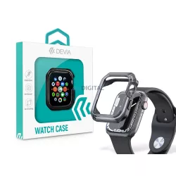   Husă de protecție rezistentă la șocuri Apple Watch - Husă antișoc Devia Sport Series pentru iWatch - 41 mm - neagră/transparentă