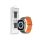 Curea sport din silicon Apple Watch - Seria Deluxe Sport6 Curea de ceas din silicon bicolor - 42/44/45/49 mm - gri/portocaliu Curea sport din silicon Apple Watch - Seria Deluxe Sport6 Curea de ceas din silicon bicolor - 42/44/45/49 mm - gri/portocaliu