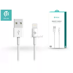   Devia USB - Lightning cablu de încărcare și date cu cablu de 1 m - Devia Smart Cable Lightning - alb