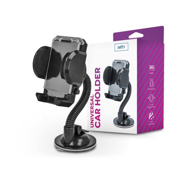Suport universal Setty pentru PDA/GSM pentru bord/parbriz - Setty 33769 Suport auto - negru