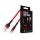 Maxlife USB - Cablu de date și încărcare USB Type-C cu cablu material de 1 m - Cablu USB Type-C Maxlife MXUC-01 - 5V/2A - roșu/negru