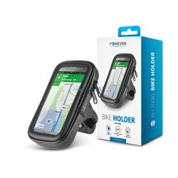  Suport universal pentru biciclete, suport pentru telefon rezistent la praf și căderi pentru dispozitive de până la 5,7" - Forever BH-100XL Bike Holder - negru