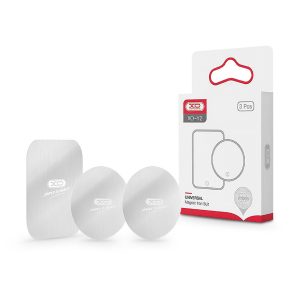 Contraplacă metalică pentru suport magnetic pentru mașină - XO Y2 Universal Magnet Iron Suit - 3 buc/pachet - argintiu