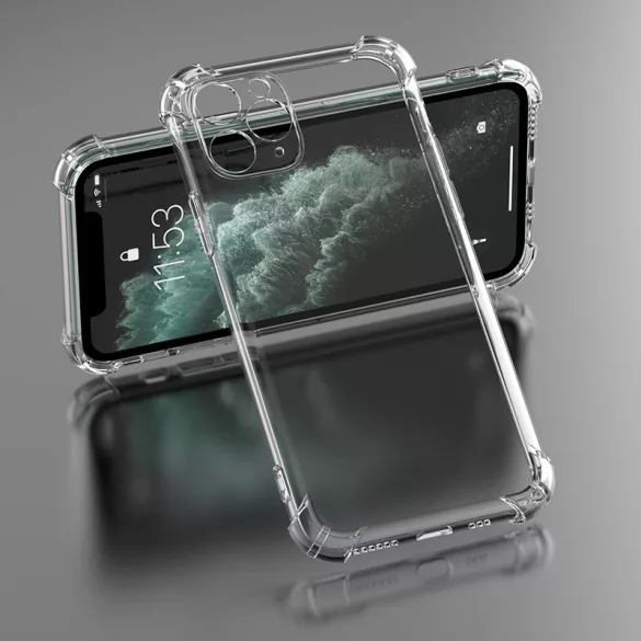 Anti Shock 1,5 mm-es tok Xiaomi Redmi Note 14 Pro 4G (Global) modellhez, átlátszó