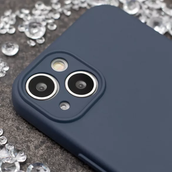 Szilikon tok Xiaomi Redmi Note 14 Pro 4G (Global) modellhez, sötétkék