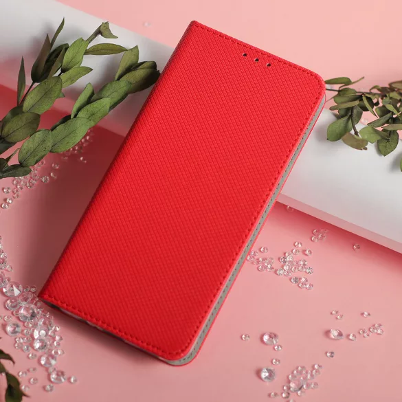Smart mágneses tok Xiaomi Redmi Note 14 Pro 4G (Global) modellhez, piros