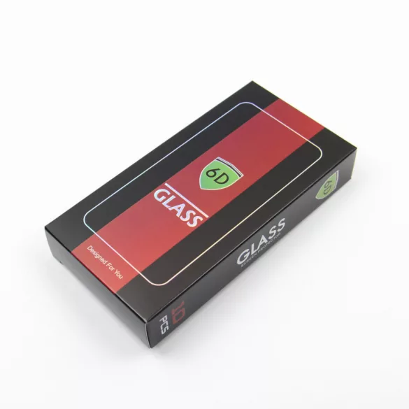 6D edzett üveg iPhone 16 Pro Max, 6,9", fekete keret, 10 az 1-ben