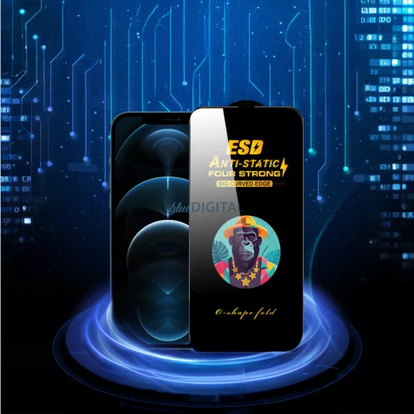 Univerzális edzett üveg 9D OneFit AI-63 6,2"