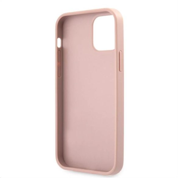 Husa din spate pentru iPhone 12 Pro Max GUESS GUHCP12LRSAVSRG - Aur roz