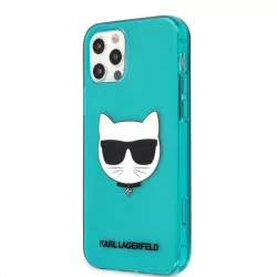   HUSĂ! - Apple iPhone 12 Pro Max KARL LAGERFELD KLHCP12LCHTRB TPU Husă spate - Albastru