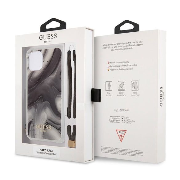 Husă din TPU pentru iPhone 12 Pro Max GUESS GUHCN12LKSMAGR - gri