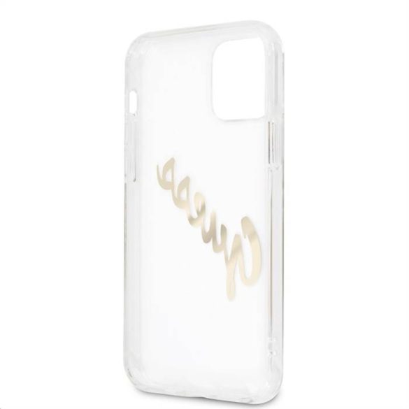 Husă din TPU pentru Apple iPhone 12/12 Pro GUESS GUHCP12MKTRSVGO - auriu