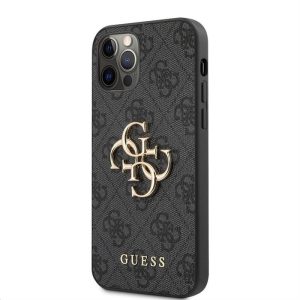 Husă din spate Apple iPhone 12/12 Pro GUESS GUHCP12M4GMGGR - gri