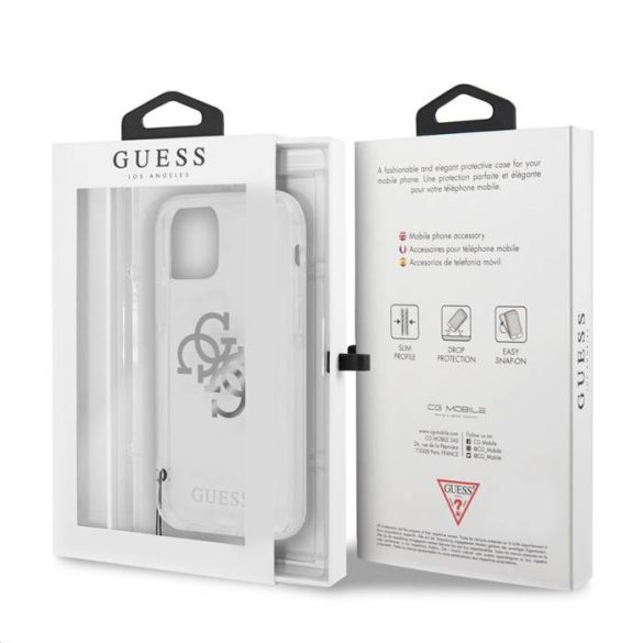 Husă din TPU pentru Apple iPhone 12 Pro Max GUESS GUHCP12LKS4GSI - Argintiu