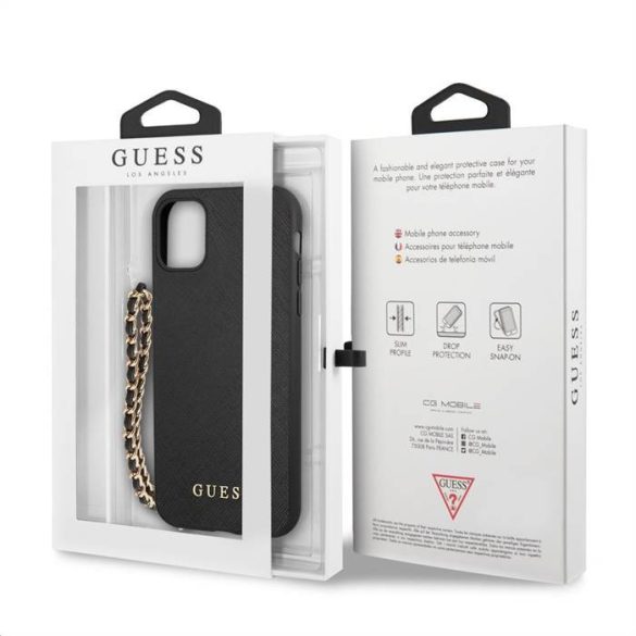 Husă din spate Apple iPhone 11 GUESS GUHCN61SASGBK - neagră