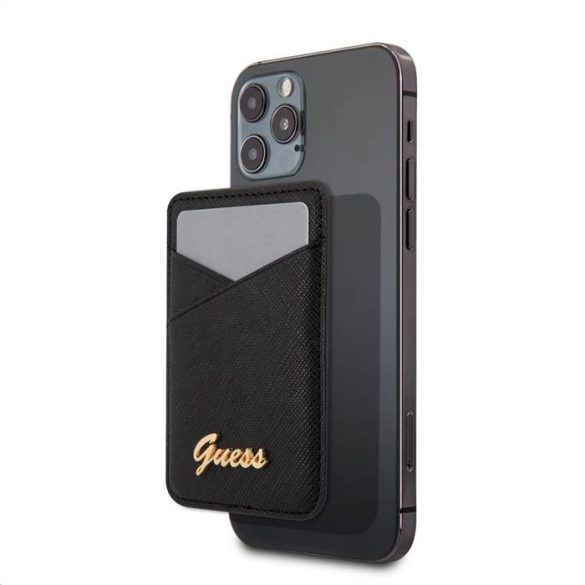 Suport pentru carduri magnetice GUESS GUWMSSASLBK - negru