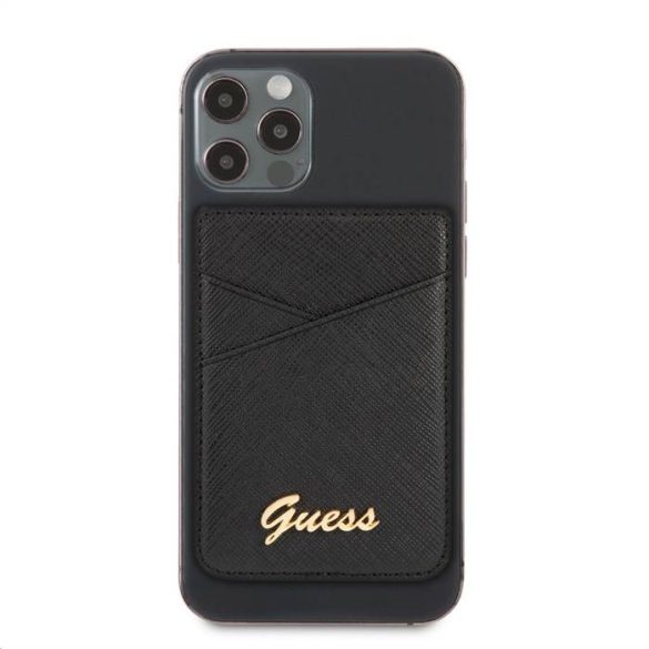 Suport pentru carduri magnetice GUESS GUWMSSASLBK - negru