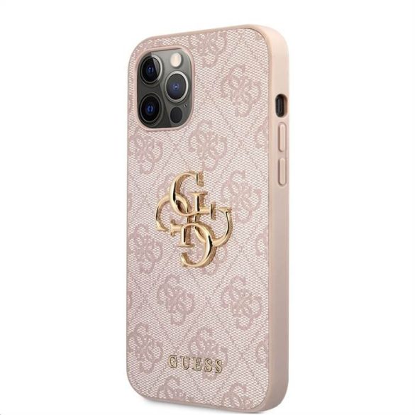 Husă din spate Apple iPhone 12/12 Pro GUESS GUHCP12M4GMGPI - roz