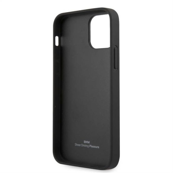 Husă din piele Apple iPhone 12/12 Pro Max BMW BMHCP12LRSWPK - neagră