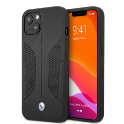   HUSĂ! - Apple iPhone 13 BMW BMHCP13RSCSK Copertă spate din piele - negru