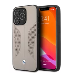HUSĂ! - Apple iPhone 13 Pro BMW piele spate Cover - gri