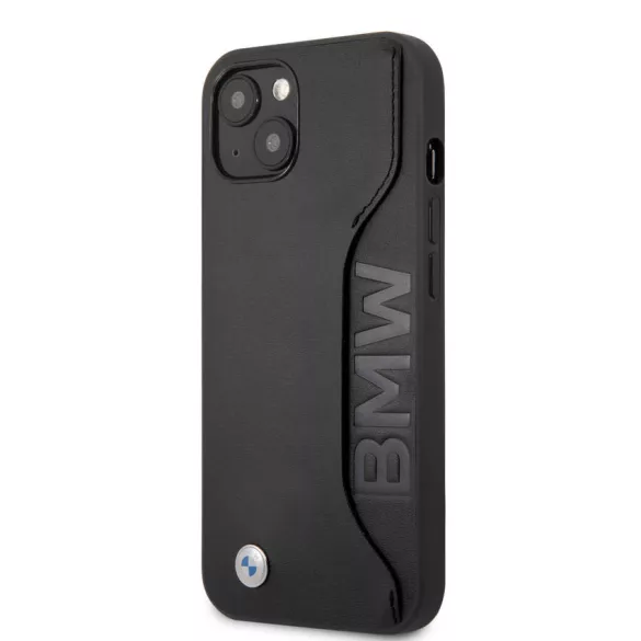 HUSĂ! - Apple iPhone 13 Mini BMW BMHCP13SRCSWK Copertă spate din piele - negru