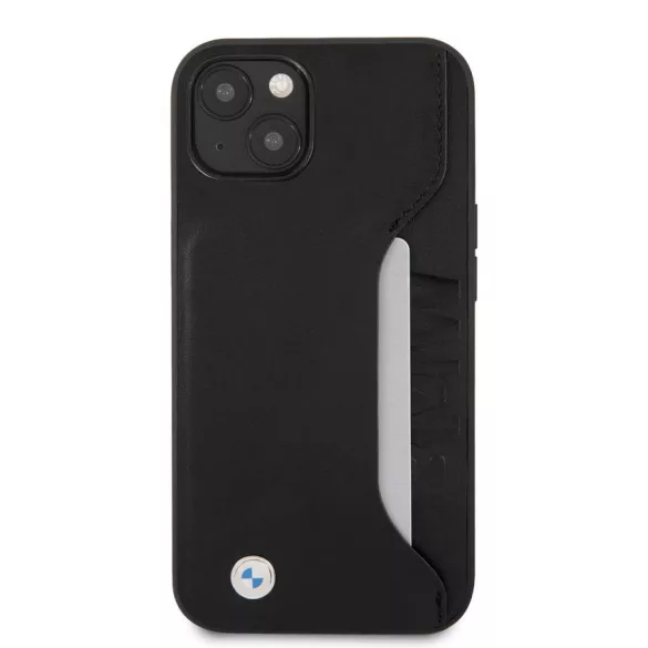 HUSĂ! - Apple iPhone 13 Mini BMW BMHCP13SRCSWK Copertă spate din piele - negru