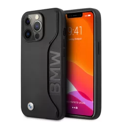   HUSĂ! - Apple iPhone 13 Pro BMW BMHCP13LRCSWK Husă spate din piele - negru