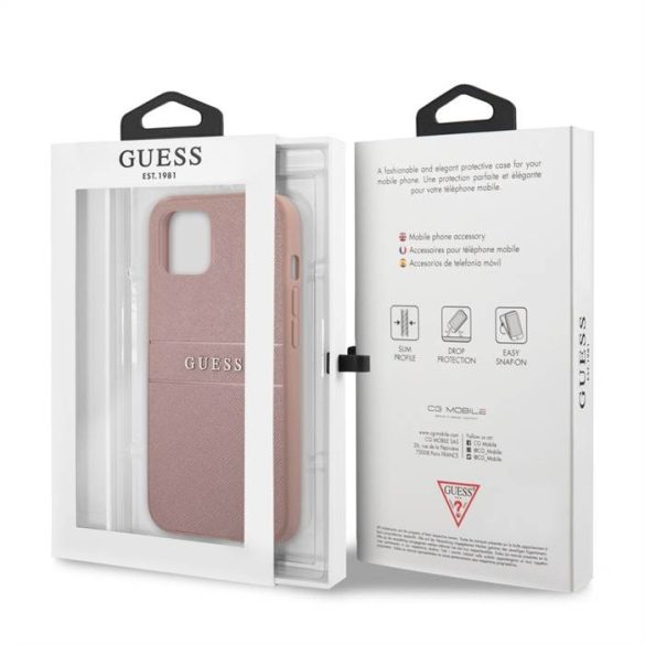 Husa din spate Apple iPhone 13 Mini GUESS GUHCP13SPSASBPI - roz