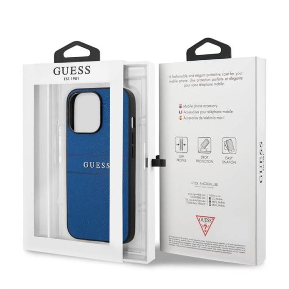 Husa din spate Apple iPhone 13 Pro Max GUESS GUHCP13XPSASBBL - Albastru