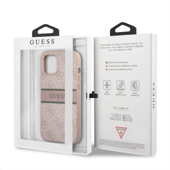 Husă din spate Apple iPhone 13 Pro GUESS GUHCP13L4GDPI - roz