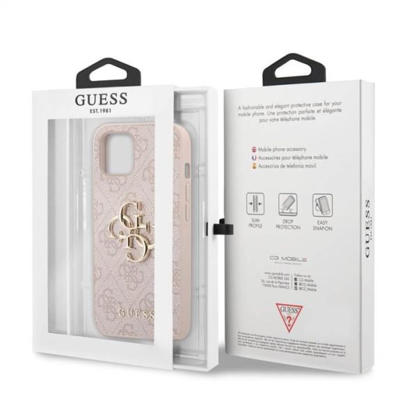 Husă din spate Apple iPhone 13 GUESS GUHCP13M4GMGPI - roz
