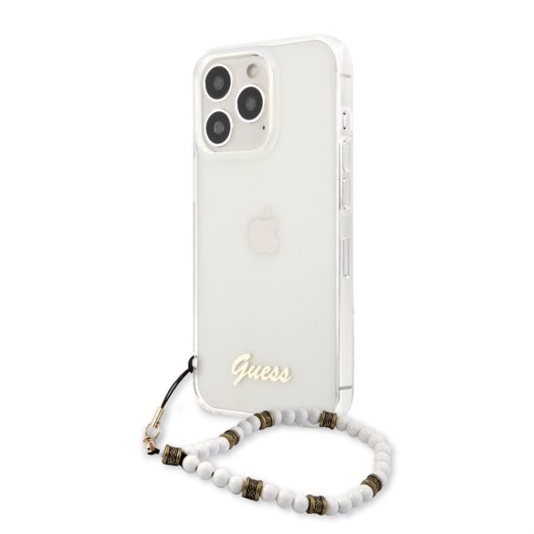 Husă din TPU Apple iPhone 13 Pro GUESS GUHCP13LKPSWH - Transparentă