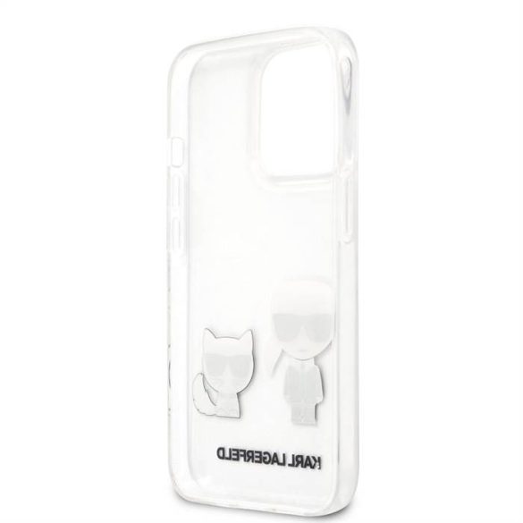 Husă din TPU pentru Apple iPhone 13 Pro Max KARL LAGERFELD KLHCP13XCKTR - Transparentă