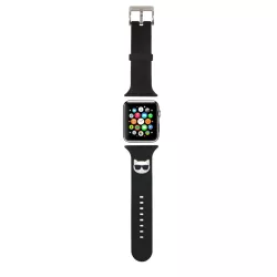   Curea de ceas Apple iWatch Karl Lagerfeld KLAWMSLCK 38/40 mm - Negru