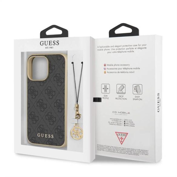 Husă din spate Apple iPhone 13 Pro Max GUESS GUHCP13XGF4GGR - gri